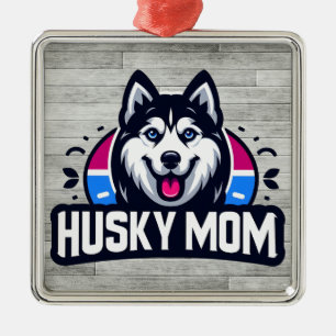 Siberische geest: Voeding van liefde als een Husky Metalen Ornament