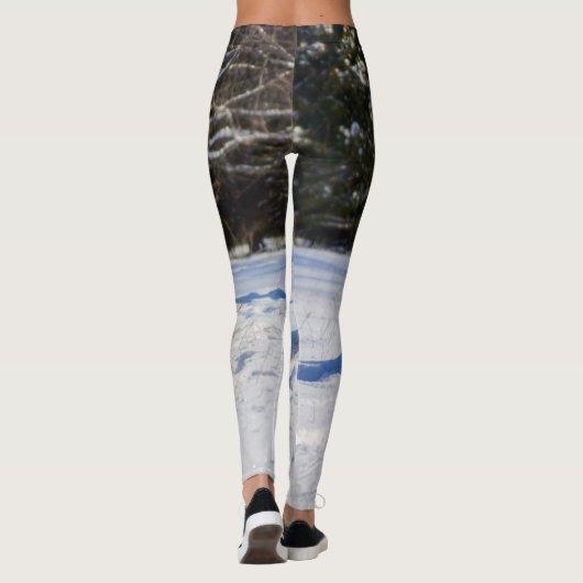 Siberische gist in de sneeuw leggings (Achterkant)