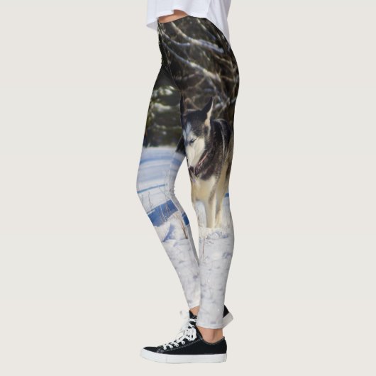 Siberische gist in de sneeuw leggings (Links)
