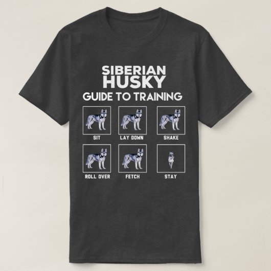 Siberische handleiding voor opleiding t-shirt (Design voorkant)