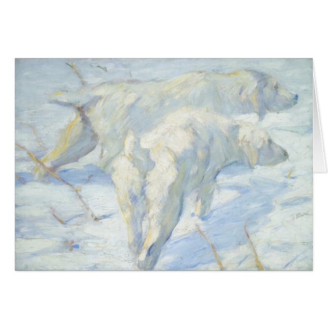 Siberische honden in de sneeuw (Voorkant Horizontaal)
