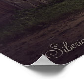 Siberische houten huizen (project van vladstudio.c poster (Hoek)