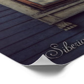 Siberische houten huizen (project van vladstudio.c poster (Hoek)