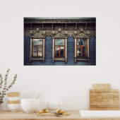 Siberische houten huizen (project van vladstudio.c poster (Keuken)