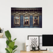 Siberische houten huizen (project van vladstudio.c poster (Thuiskantoor)