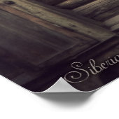 Siberische houten huizen (project van vladstudio.c poster (Hoek)
