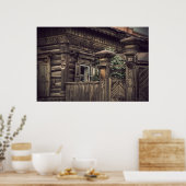 Siberische houten huizen (project van vladstudio.c poster (Keuken)