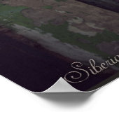 Siberische houten huizen (project van vladstudio.c poster (Hoek)