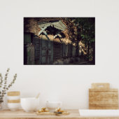 Siberische houten huizen (project van vladstudio.c poster (Keuken)