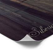 Siberische houten huizen (project van vladstudio.c poster (Hoek)