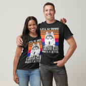 Siberische Huskies maakt je leven goed T-shirt (Unisex)