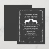 Siberische Huskies Trouw Aankondiging (Voorkant / Achterkant)