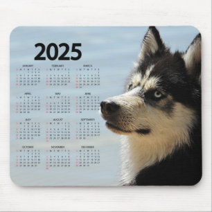 Siberische Husky 2025 Hondenkalender Muismat