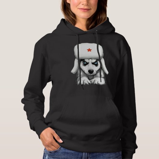 Siberische Husky 33 Hoodie (Voorkant)