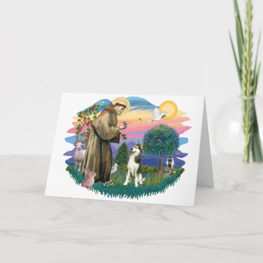 Siberische Husky (#3) Kaart (Voorkant)