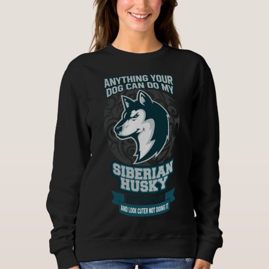 Siberische Husky 56 Trui (Voorkant)