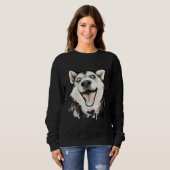 Siberische Husky 84 Trui (Voorkant volledig)