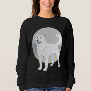 Siberische Husky Alaskan Malamute Wit Trui