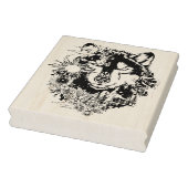 Siberische Husky Animal Art Kleurplaat Rubberstempel (Stempel)