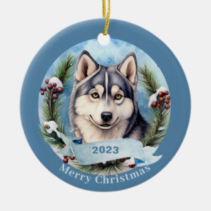 Siberische Husky Art Dog Pet Keramisch Ornament