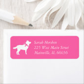 Siberische Husky-Baby shower Etiket (Insitu)