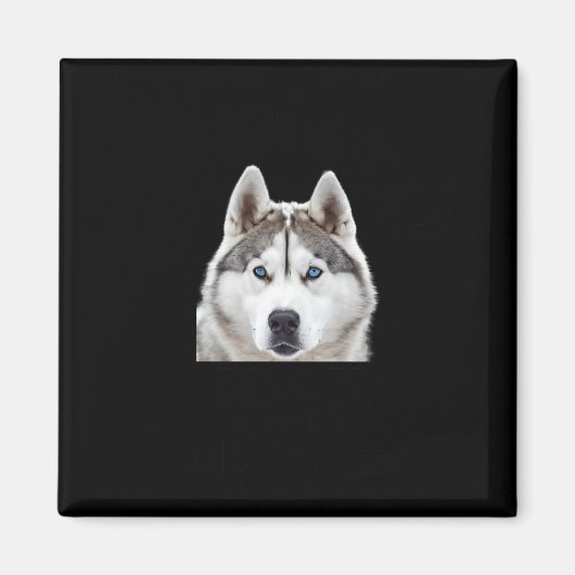 Siberische Husky bewijs dat maat S Sticker Magneet (Voorkant)