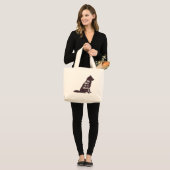Siberische HUSKY BFF-cadeaus Grote Tote Bag (Voorkant (model))
