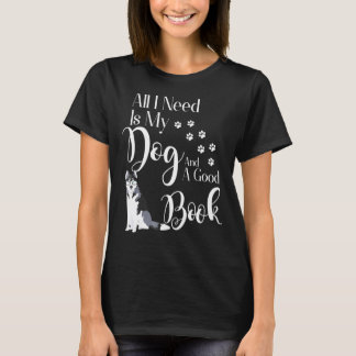 Siberische Husky Boekliefhebber T-shirt
