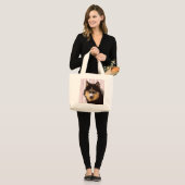 Siberische Husky Boodschappentas Grote Tote Bag (Voorkant (model))