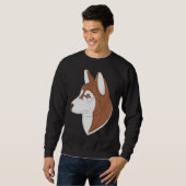 Siberische Husky Brown Trui (Voorkant volledig)