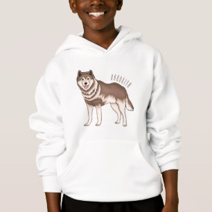 Siberische husky cartoon illustratie