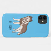 Siberische husky cartoon illustratie Case-Mate iPhone case (Achterkant (horizontaal))