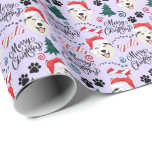 Siberische Husky Christmas Wrapping Paper Cadeaupapier<br><div class="desc">Siberische Husky kerstinpakpapier. De kleur van het papier is Paars. Verkrijgbaar in meerdere kleuren,  maten en twee afwerkingen. www.hotpocketgraphics.com</div>