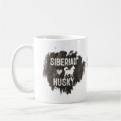 Siberische husky Dad Hondenras Lover Vaderdag Koffiemok (Links)