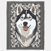 Siberische Husky deken (Voorkant)