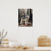 Siberische Husky Dog Art Print Poster (Keuken)