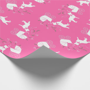 Siberische Husky Dog Baby shower Puppy Cadeaupapier