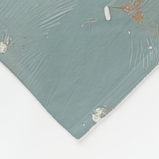 Siberische Husky Dog Christmas Beach Fleece Deken (Hoek)