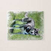 Siberische Husky Dog-lover's Pet Gift-serie Legpuzzel (Horizontaal)