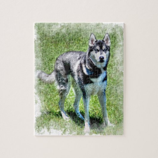 Siberische Husky Dog-lover's Pet Gift-serie Legpuzzel (Verticaal)