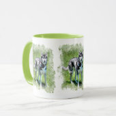 Siberische Husky Dog-lover's Pet Gift-serie Mok (Voorkant links)