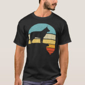 Siberische Husky Eigenaar Retro  Hondenpuppy Liefh T-shirt (Voorkant)