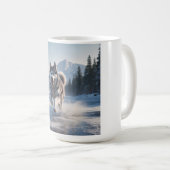 Siberische Husky Elegant Coffee Mok (Voorkant rechts)