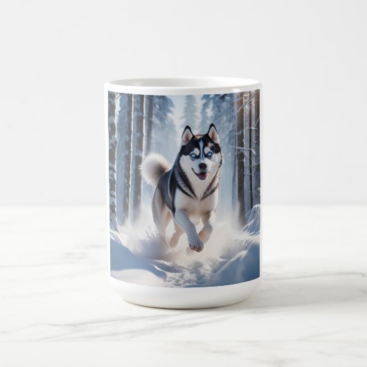 Siberische Husky Elegant Coffee Mok (Center)