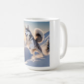 Siberische Husky Elegant Coffee Mok (Voorkant rechts)