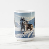 Siberische Husky Elegant Coffee Mok (Center)