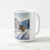 Siberische Husky Elegant Coffee Mok (Voorkant rechts)