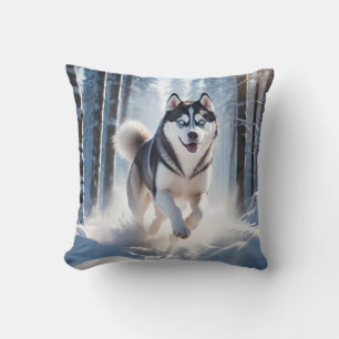 Siberische Husky Elegant Sierkussen