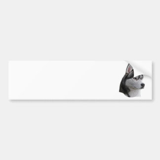 Siberische Husky - Gestileerde afbeelding - Voeg u Bumpersticker
