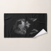 Siberische Husky Gezicht Bad Handdoek (Handdoek)